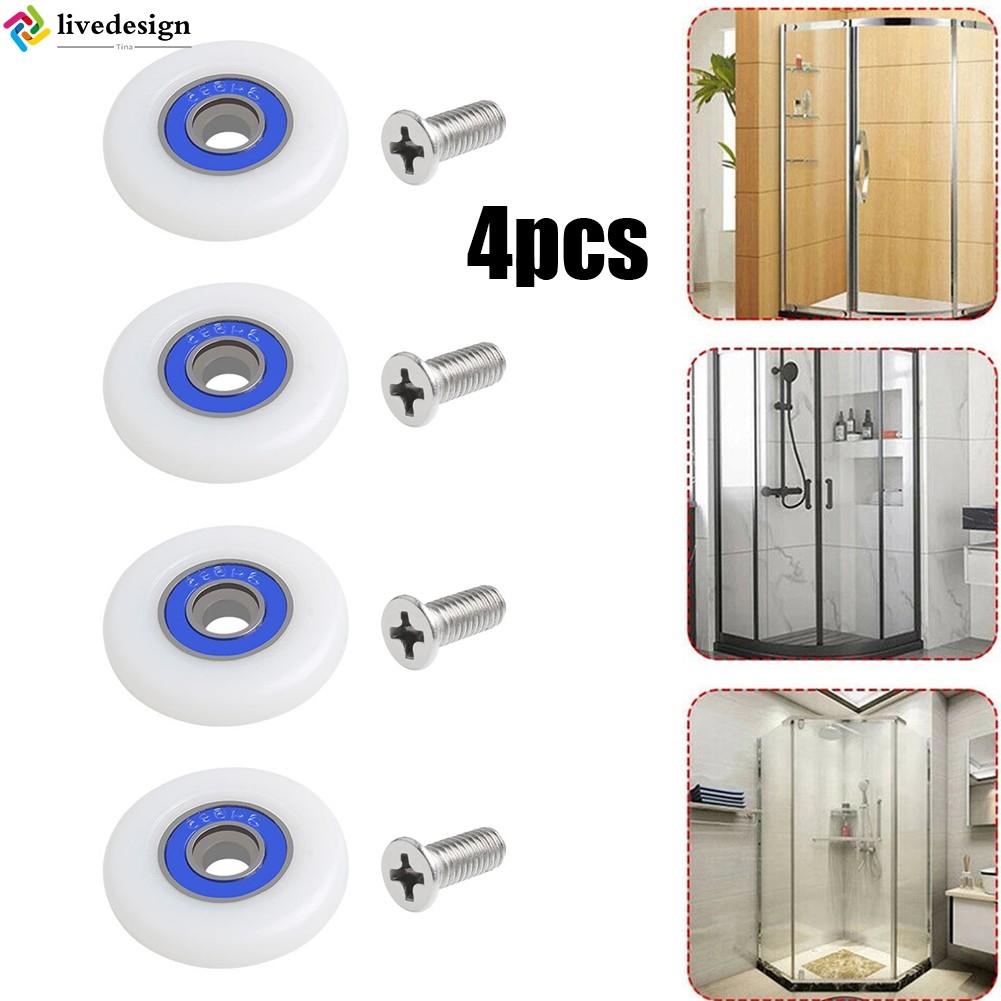 4 x Replacement Shower Door Roller Runner Wheels 26/27/28/29mm Wheel