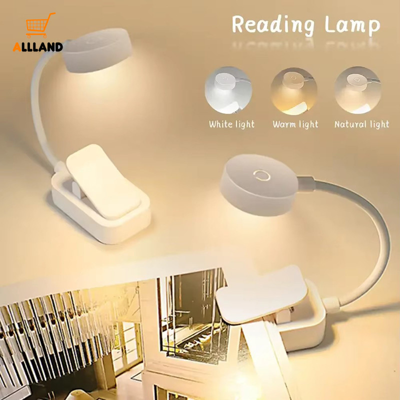 Portable Clip Type Led Brightness Adjustable Small Desk Light Flexible Bendable Eye Protection