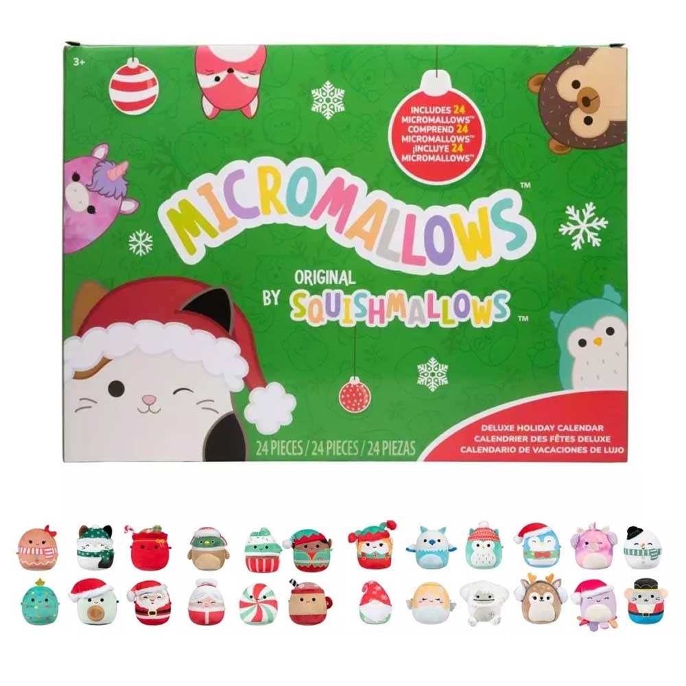 2024 holiday squishmallows plush toys Christmas advent calendar