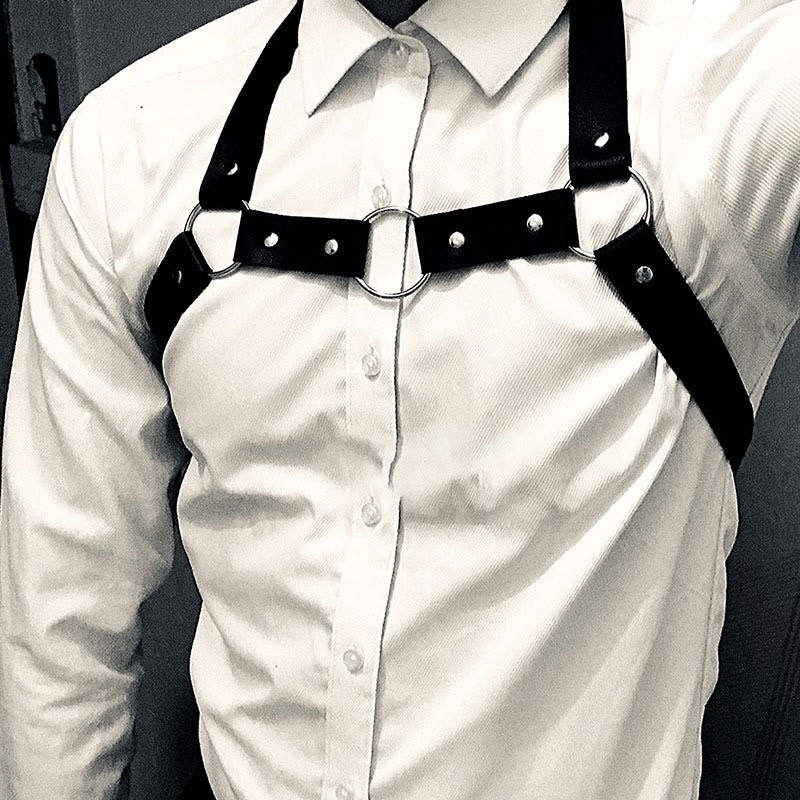Chest Chain Sexy Men's Punk Style Chest Strap Accessories With Uniform ...