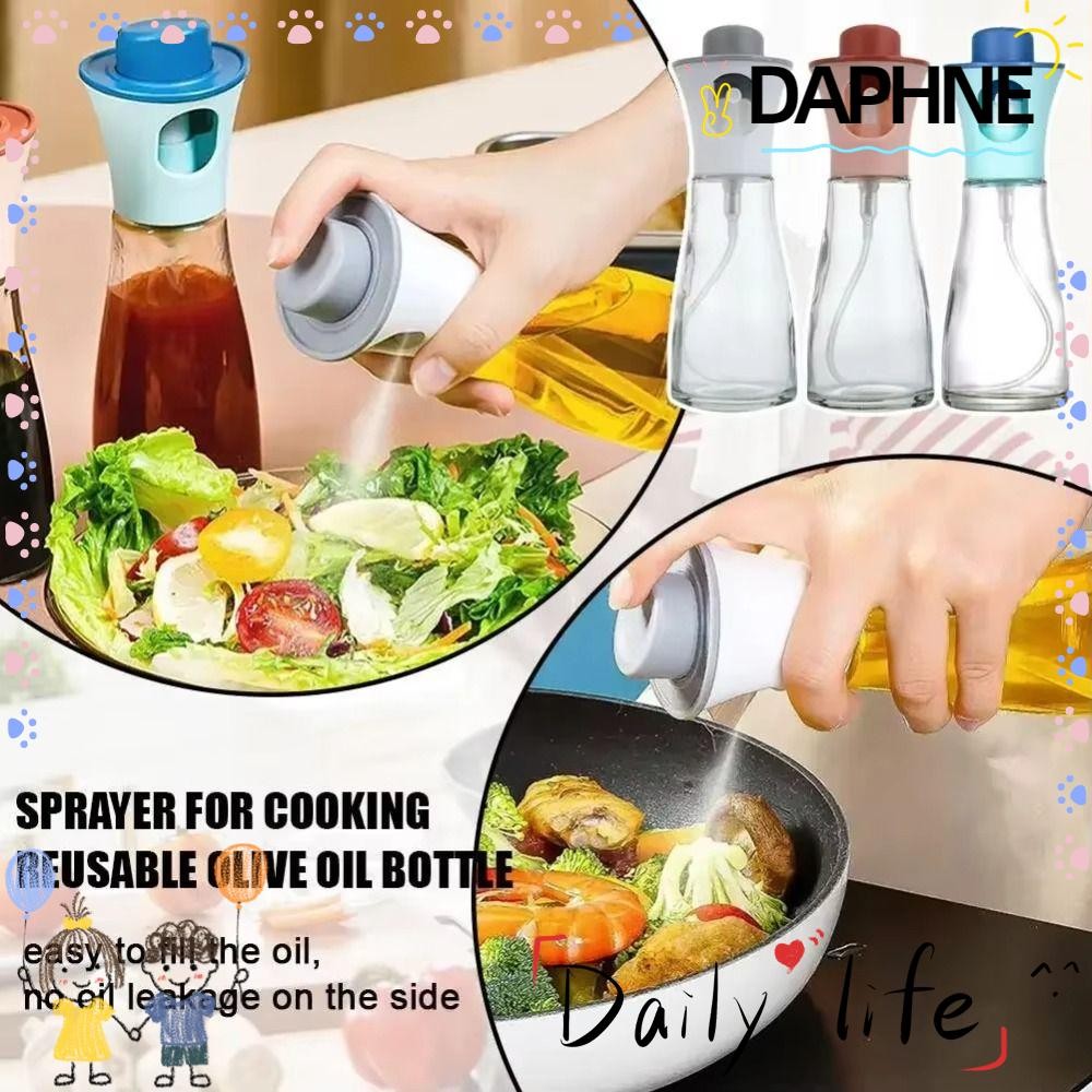 DAPHNE Spray Oil Dispenser, Glass Vinegar Seasoning Condiment Bottle
