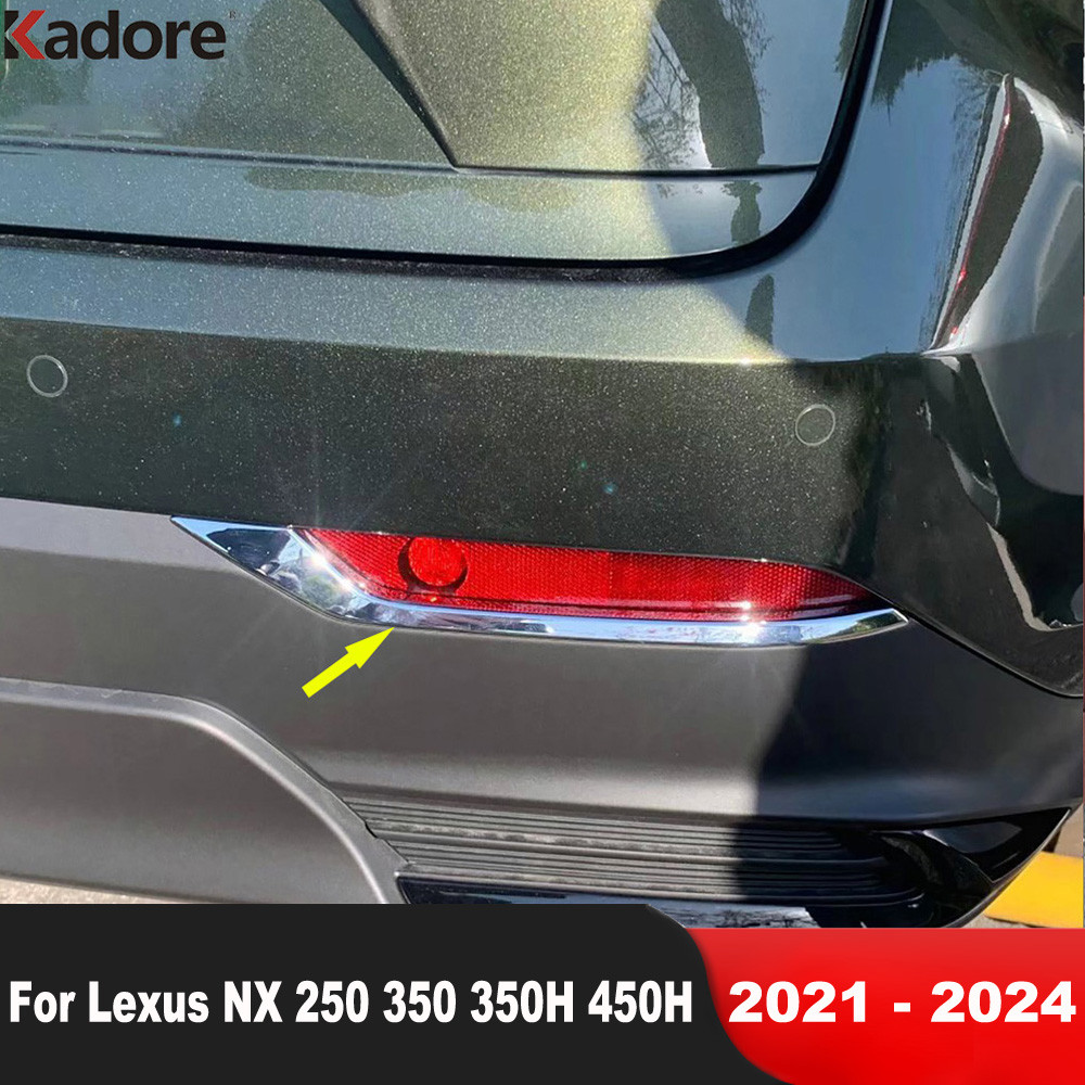 For Lexus NX 250 350 350H 450H 2021 2022 2023 2024 Chrome Car Rear Fog ...