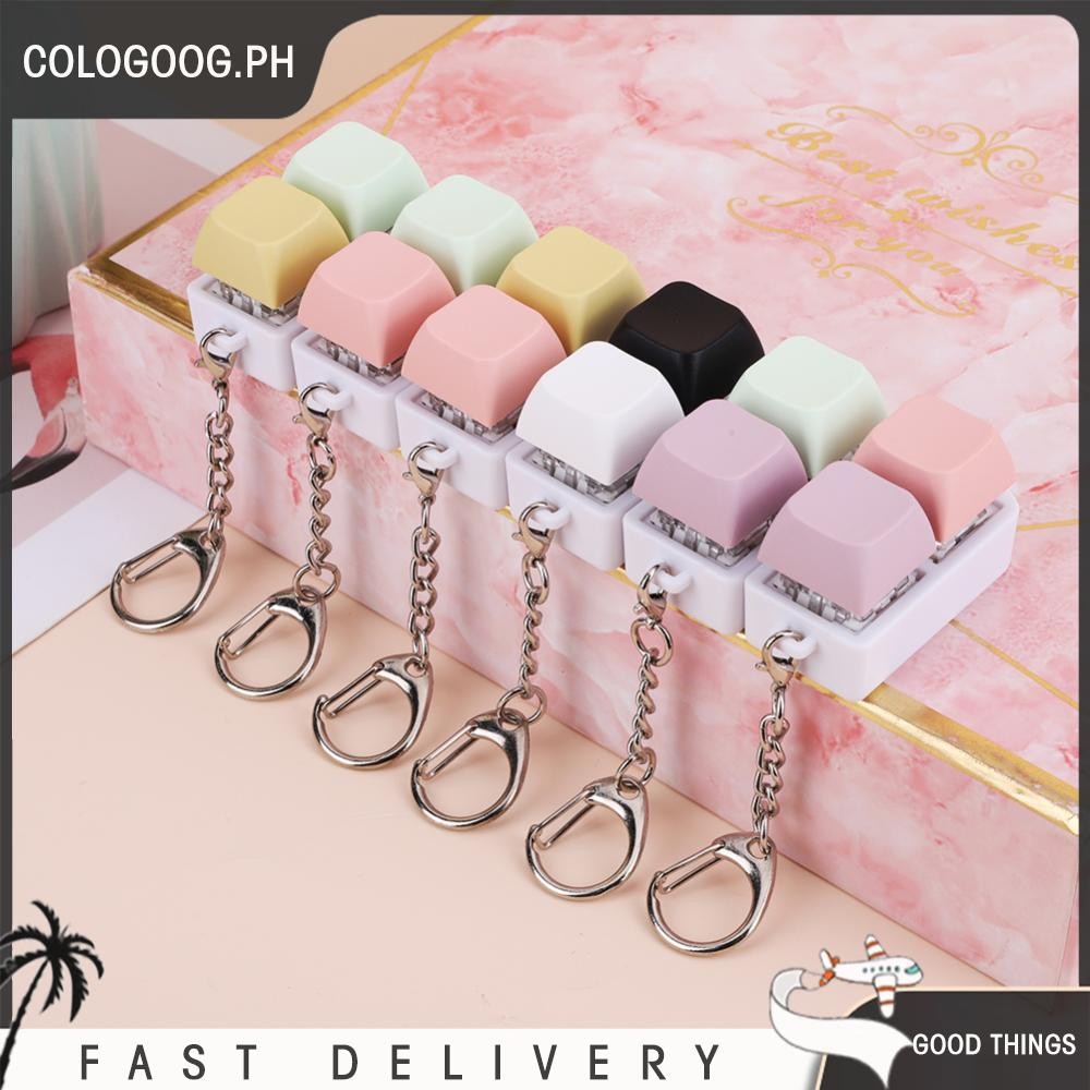 [cologoog.ph] Keyboard Fidget Toy Fidget Clicker Key Switch Keychain ...