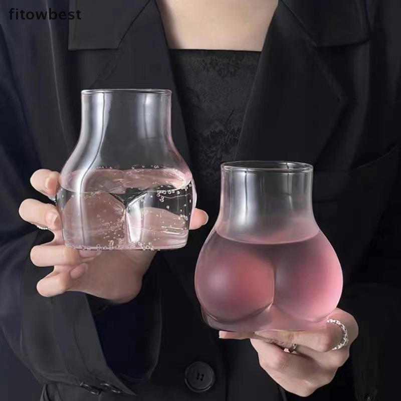 Fbph Butt Shaped Mug Borosilicate Glass Novelty Cup Creative ...