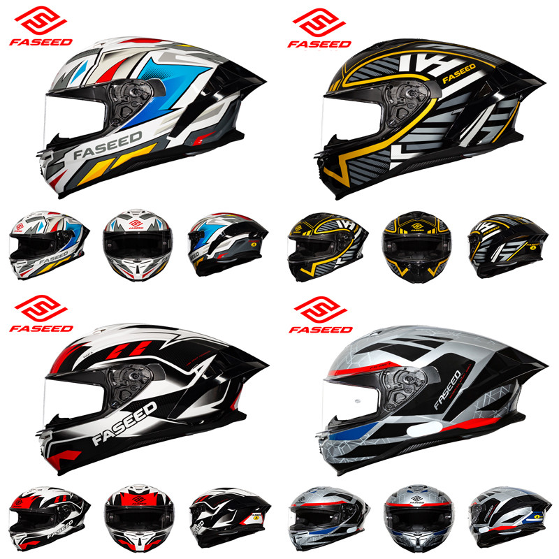 FASEED 867 Motorcycle Helmet Men's and Women's Motorcycle Racing Big ...