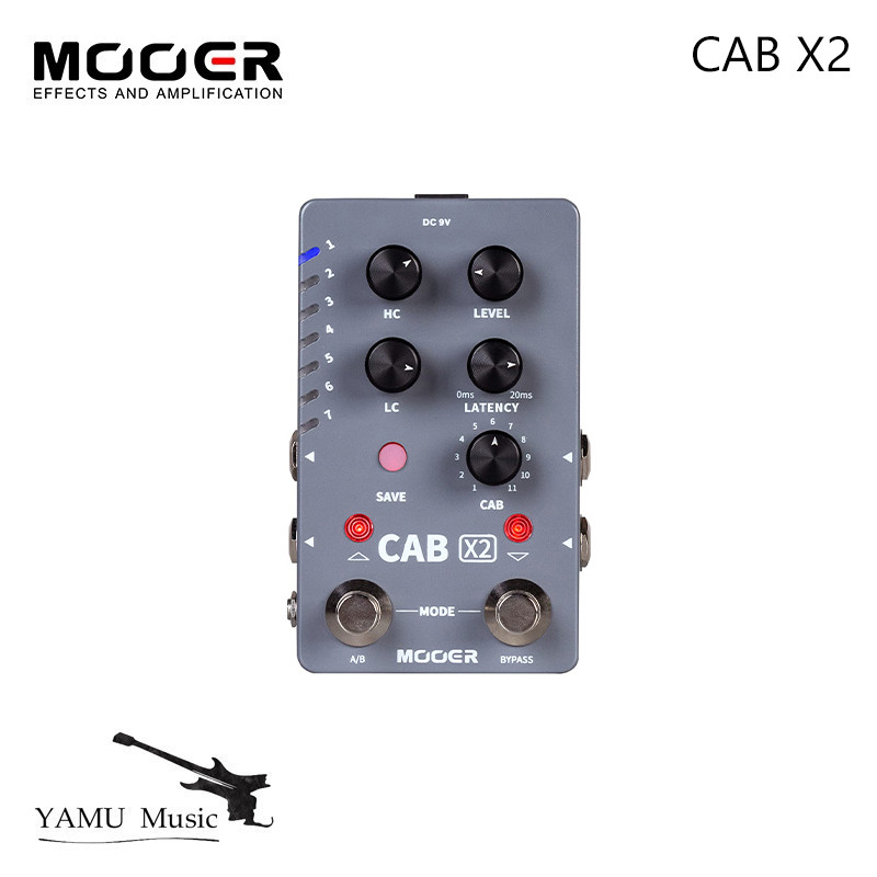 MOOER CAB X2 Dual Footswitch Cab Sim IR Loading Stereo
