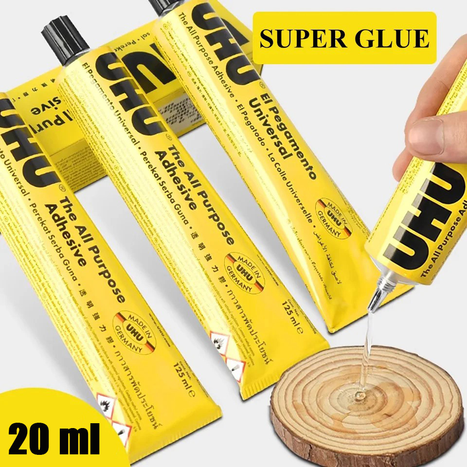 UHU All Purpose Transparent Adhesive Glue Extra Strong Clear Glue