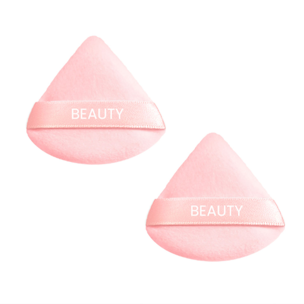 MINISO Peach Pink Series Ultra-Soft Triangle Makeup Puffs with ...