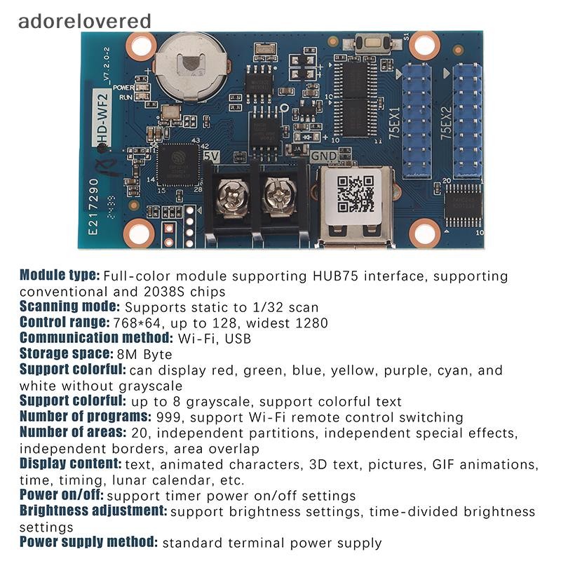 adorelovered HD-WF2 Full Color LED Panel Pixel Display Control Card For ...