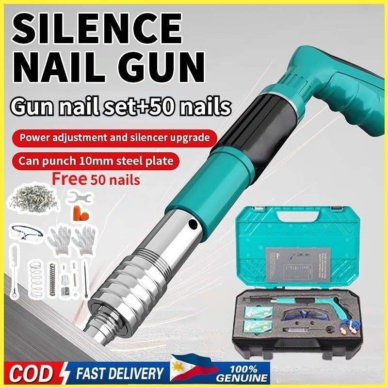 Manual Nail Gun Professional Concrete Ceiling Tool: Quiet Air Nail Gun ...