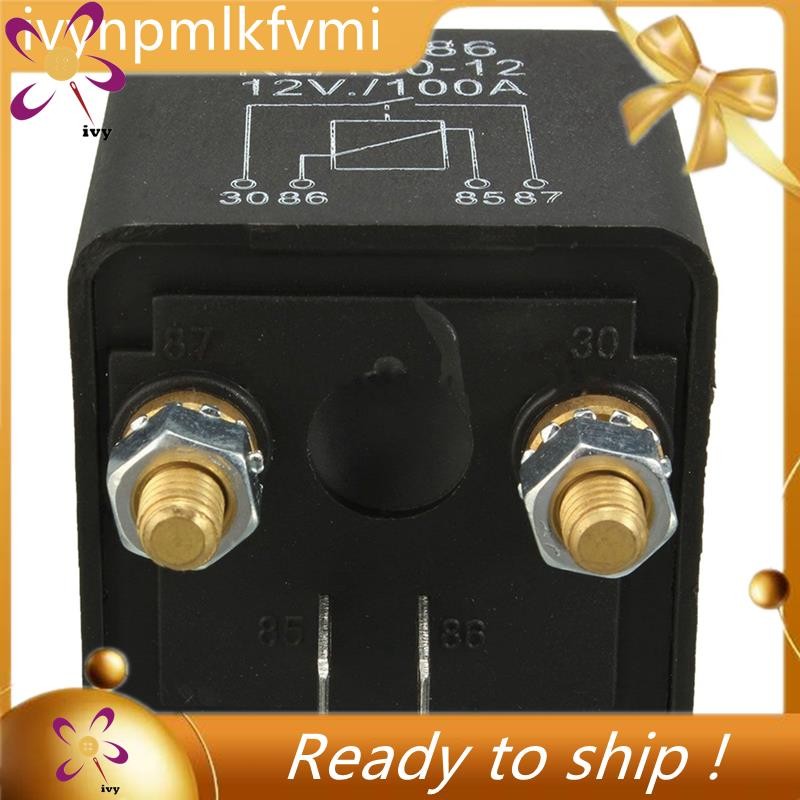 [Ivym] 6X 12V 100Amp 4-Pin Heavy Duty ON/OFF Switch Split Charge Relay ...