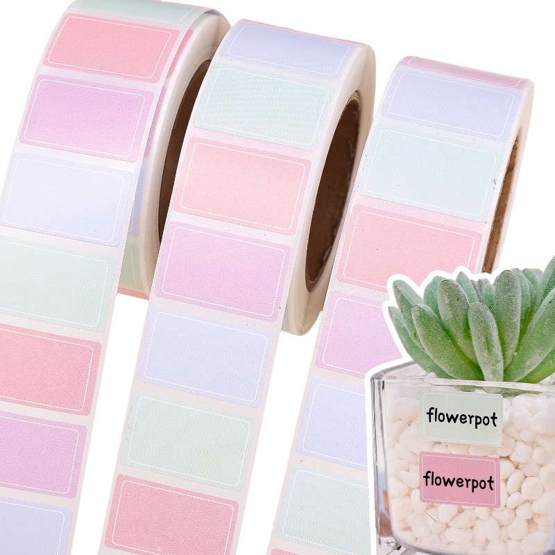 800 Sheets/roll Colorful Label Stickers / Waterproof Self-Adhesive ...