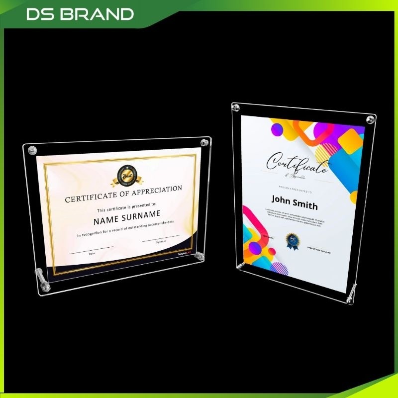 Picture Frame Acrylic Stand / Photo Frames Certificate Camp Poster ...