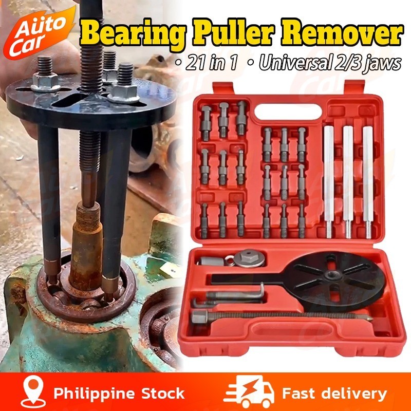 4 Pcs 2 Jaw Gear Puller Set 3/4/6/8 Inch – Heavy Duty Carbon Steel Reversible