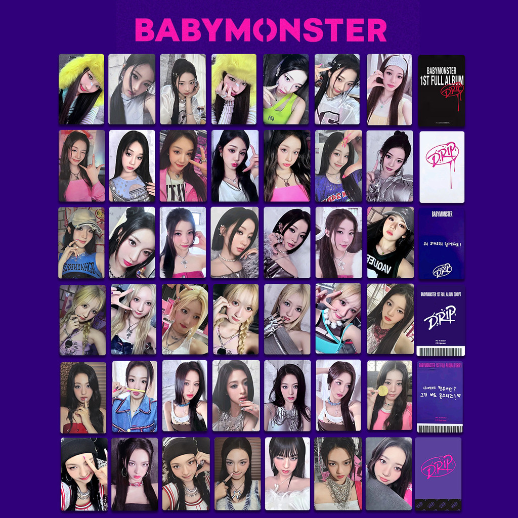 Kpop Idol BABYMONSTER Drip Album Member Photocards Shopee Philippines