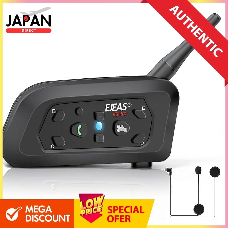 Motorcycle Intercom 6riders Intercom Transceiver Maximum Talk Distance ...
