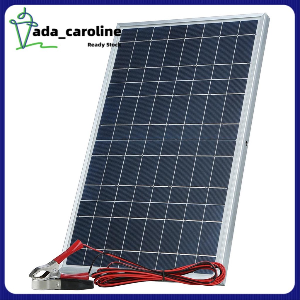 【Ada_Caroline】12V Solar Panel Kit Complete 30W Power Portable Outdoor ...