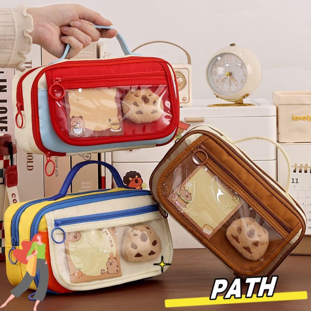 PATH Pen Bag, Contrast Color Handheld Pencil , Multifunctional Portable ...