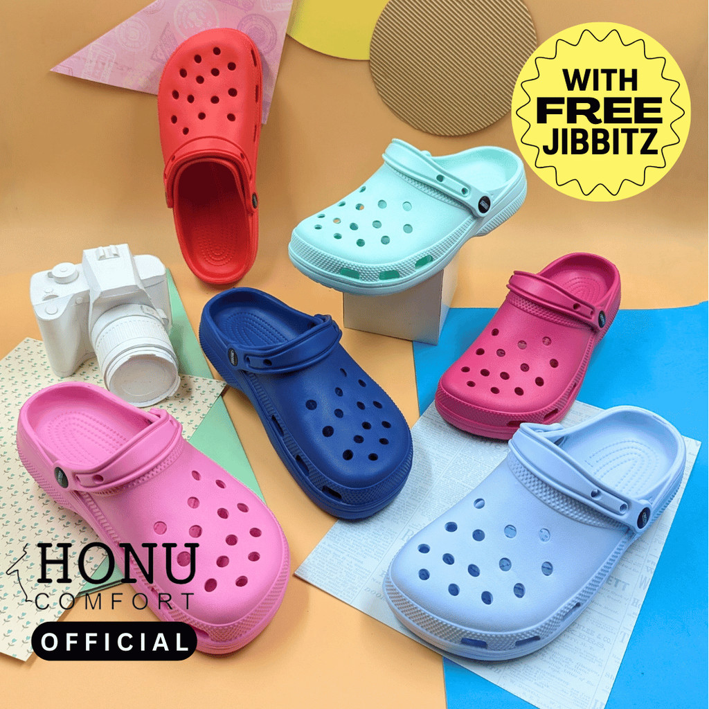 HONU COMFORT Women Classic Clogs Fashion Sandals for Girl in Multiple  Colors with FREE Jibbitzs