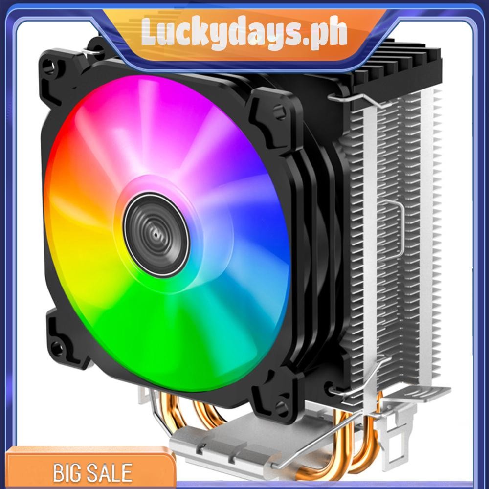CR1200 2 Heat Pipe Tower CPU Cooler RGB 3Pin Cooling Fans Heatsink ...