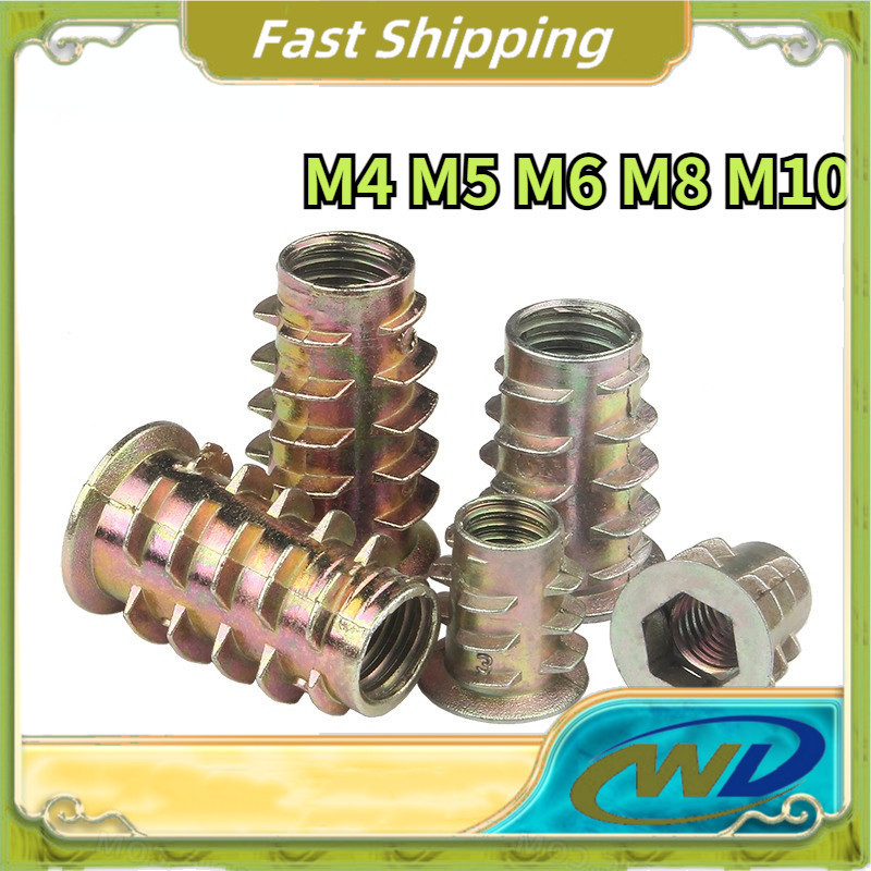 【YHL】M4-M10 Hex Thread Insert Zinc Alloy Furniture Connectors with ...