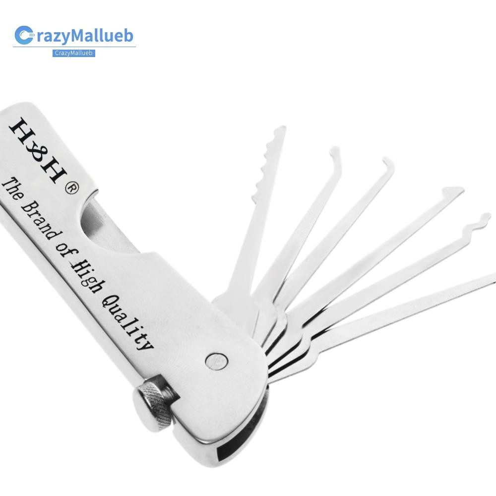 Multiuse Stainless Steel Lock Pick Set Open Door Lockpicks Locksmith ...