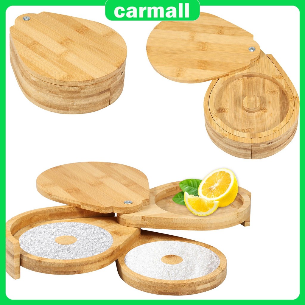 Vaisoeny Margarita Salt Rimmer Set, Bamboo Salt Rimmer for Cocktails with 6 Juices Sponges and 4 Anti-Slip Mats, Bloody Mary, Manhattan Salt Rimmer...