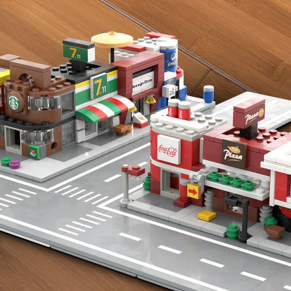 mini lego Building Blocks Mini Street View City Store House Toys Puzzle ...
