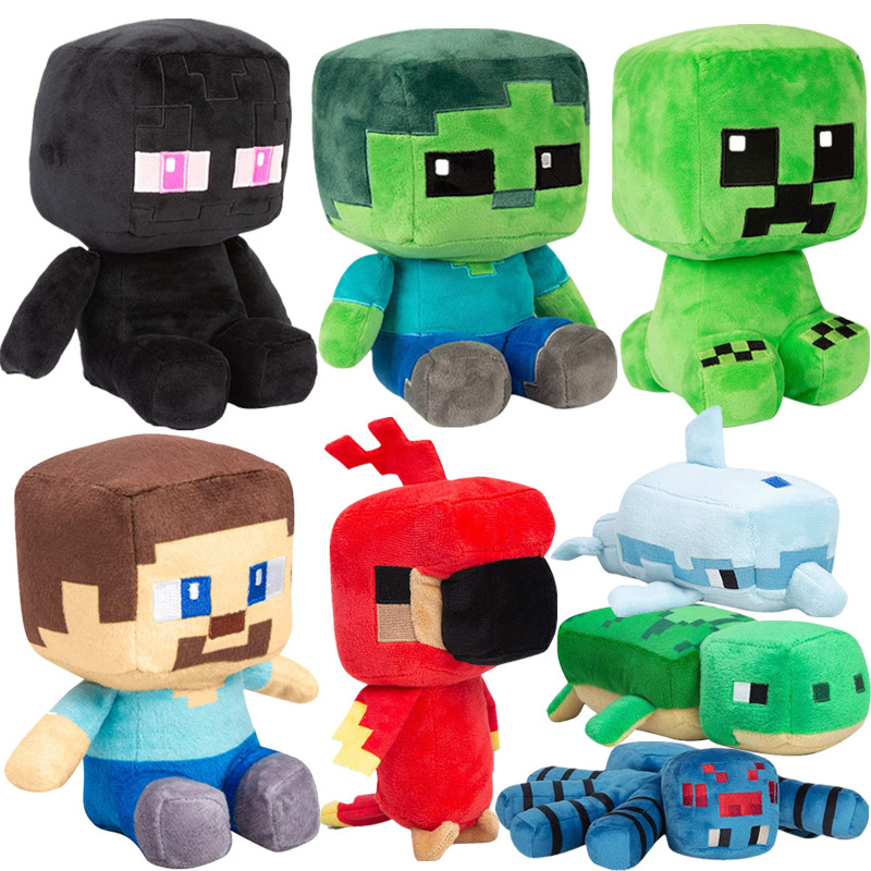 2025 New Minecraft Plush Steve Creeper Enderman Zombie Alex MC