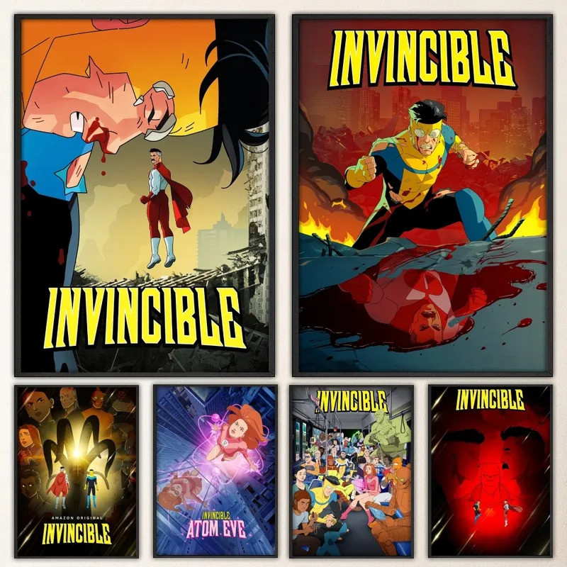 Invincible Season 2 Atom Eve Poster Prints Poster Wall Painting Bedroom ...