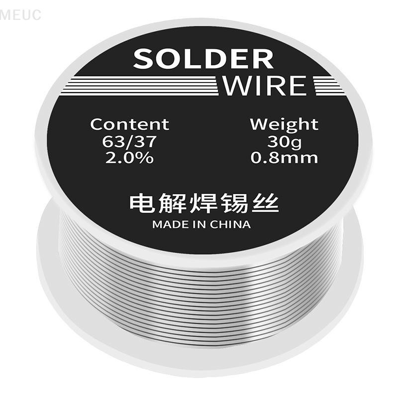 Meuctiffy 1 Pcs 0.8mm 30g Soldering Tin Wire Tin Melt Rosin Core Solder ...