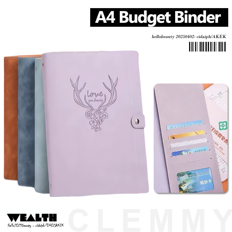 【A4】Budget Planner Notebook – Daily/Weekly/Monthly Financial Tracker ...