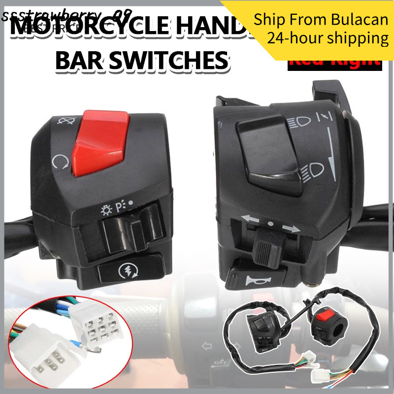 Left And Right Switch (universal ) Motorcycle Handlebar Mount On Off ...