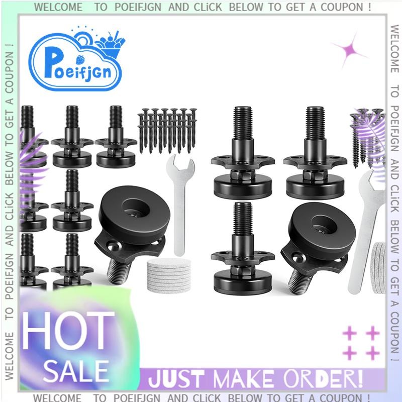 Adjustable Leveling Feet, 3/8inch-16 Thread T-Nut Kit Furniture ...