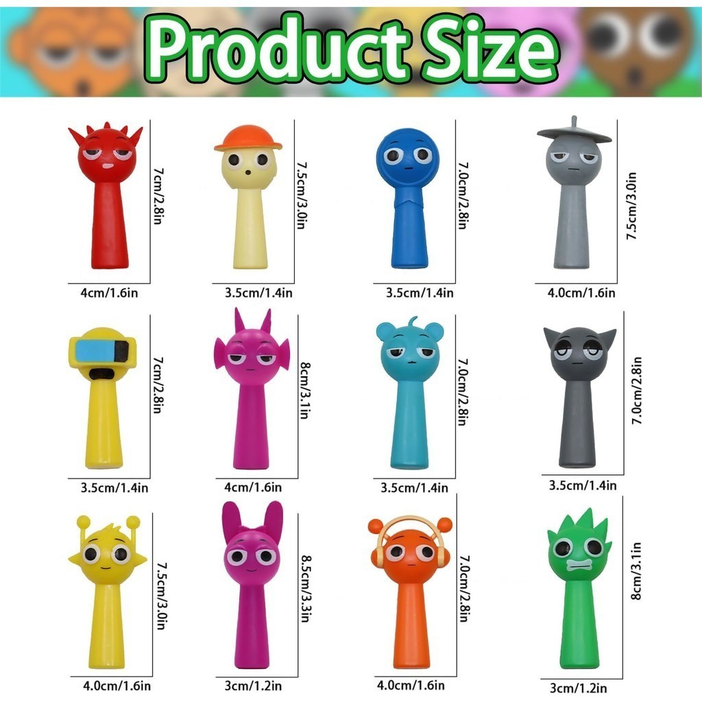 Sprunki 8 Incredibox Sprunki Action Figure Model Gifts Sprunki Toys ...