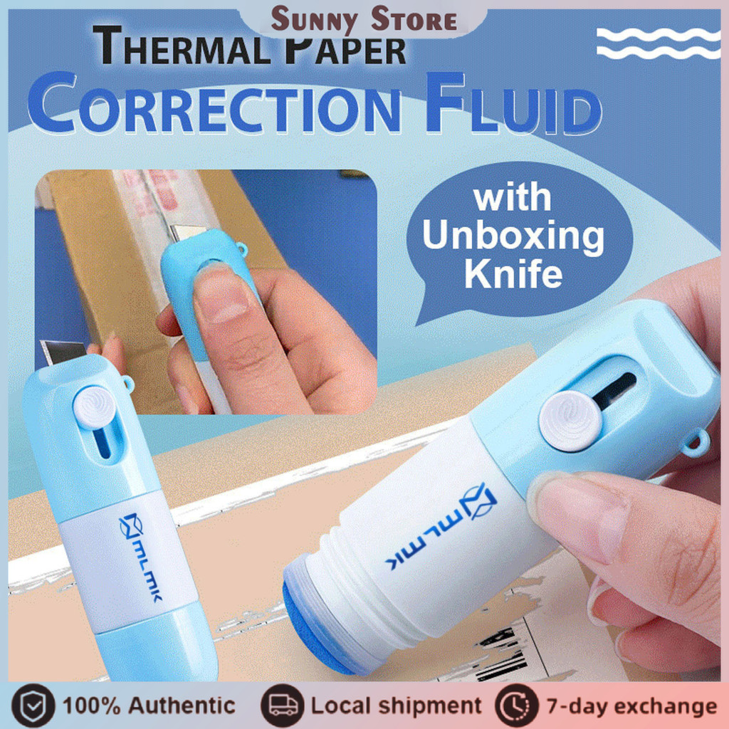 2 in 1 Personal Privacy Thermal Paper Correction Eraser Thermal Paper ...