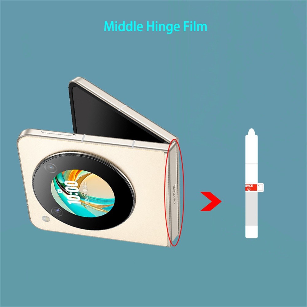 Middle Hinge Protective Hydrogel Side Film For ZTE nubia Libero Flip 2 ...