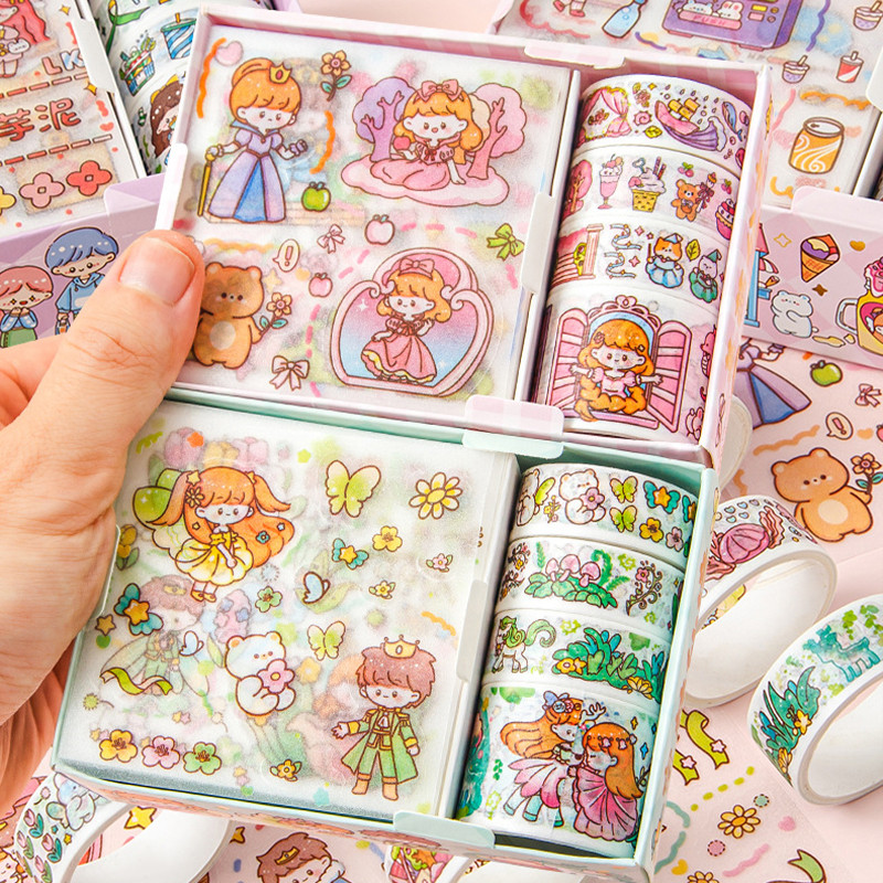 Cartoon Cartoon Stickers Cute Handbook Stickers Gift Box Set Film ...