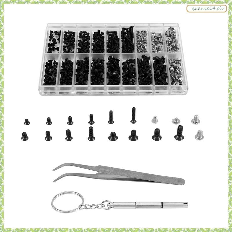 JOFUUM 355-delige Schroevenset – M2, M2.5, M3 – Voor Laptop, Pc, HDD, M.2 SSD – Inclusief Schroevendraaier En Pincet