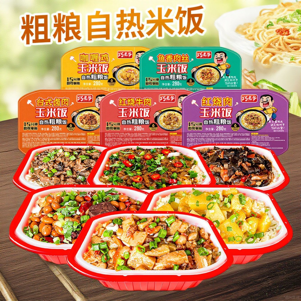 10 Boxes Coarse Grain Self-heating Rice Braised Pork Claypot Rice ...