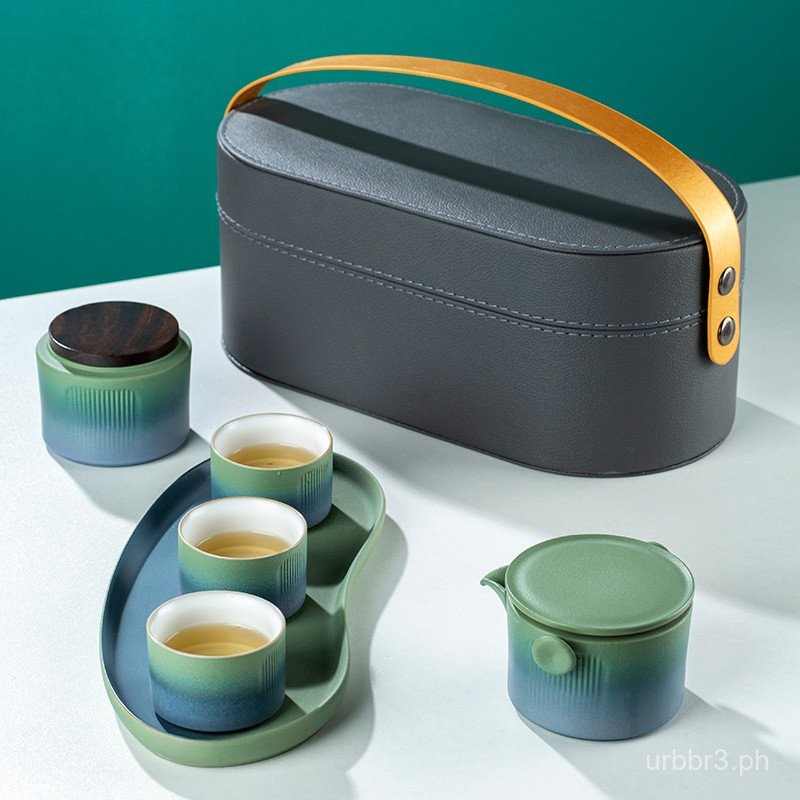 Portable Hand Grab Quick Cup One Pot Fills Three Cups Tea Pot Tea Tray ...