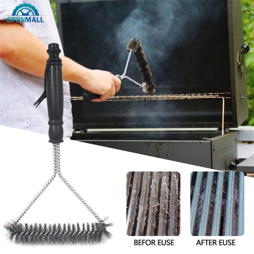 OPENMALL BBQ Triangle Cleaning Brushes Grill Barbecue Kit Cleaning ...