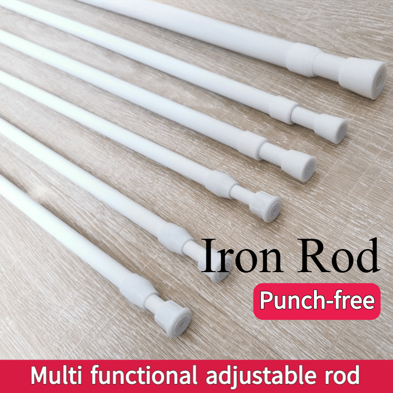 COD Punch-free Telescopic Rod Tension Rod Clothes Rod Shower Curtain ...