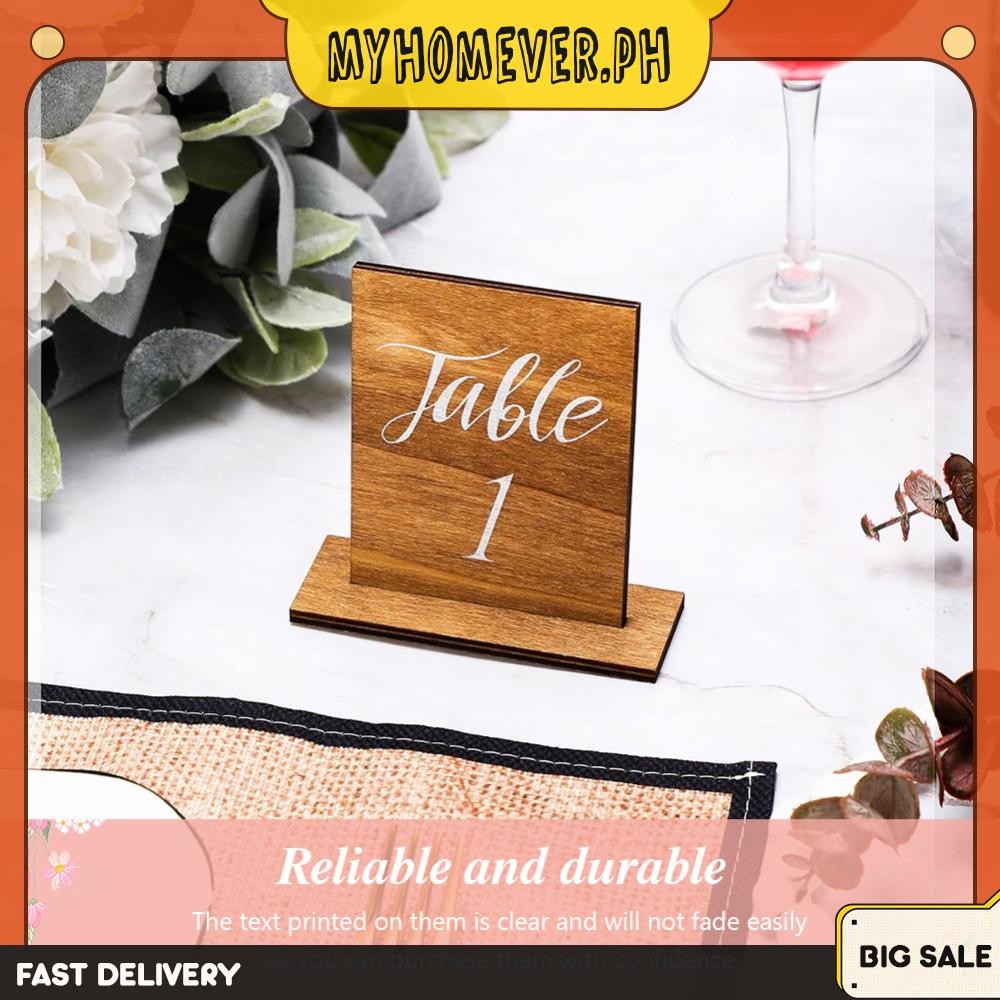 Wedding Table Numbers 1-20 Wood Tables Number Signs for Banquet ...