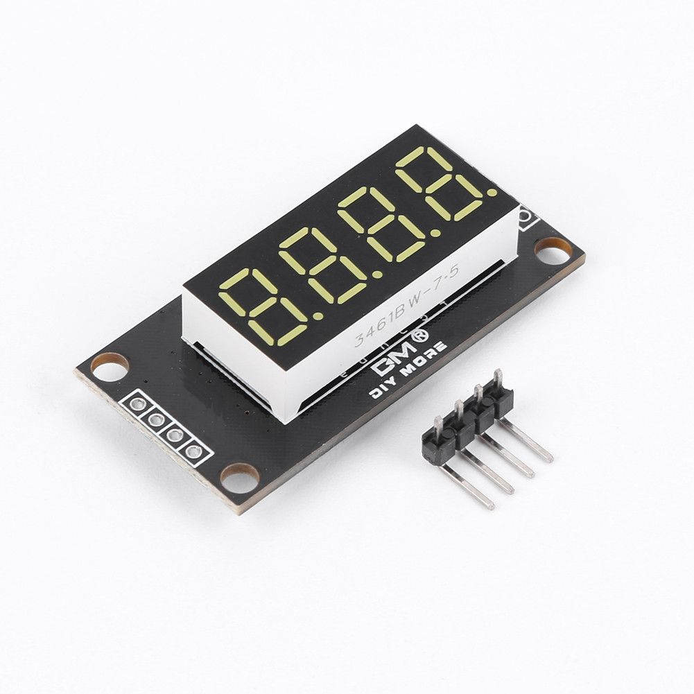 TM1637 4-Digit 7-Segment LED Module - Electronic