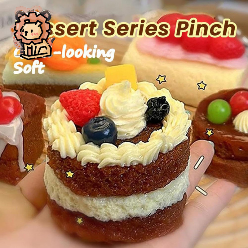 Simulation Cake Kneading Dessert Series Baking Decompression Toy Model ...