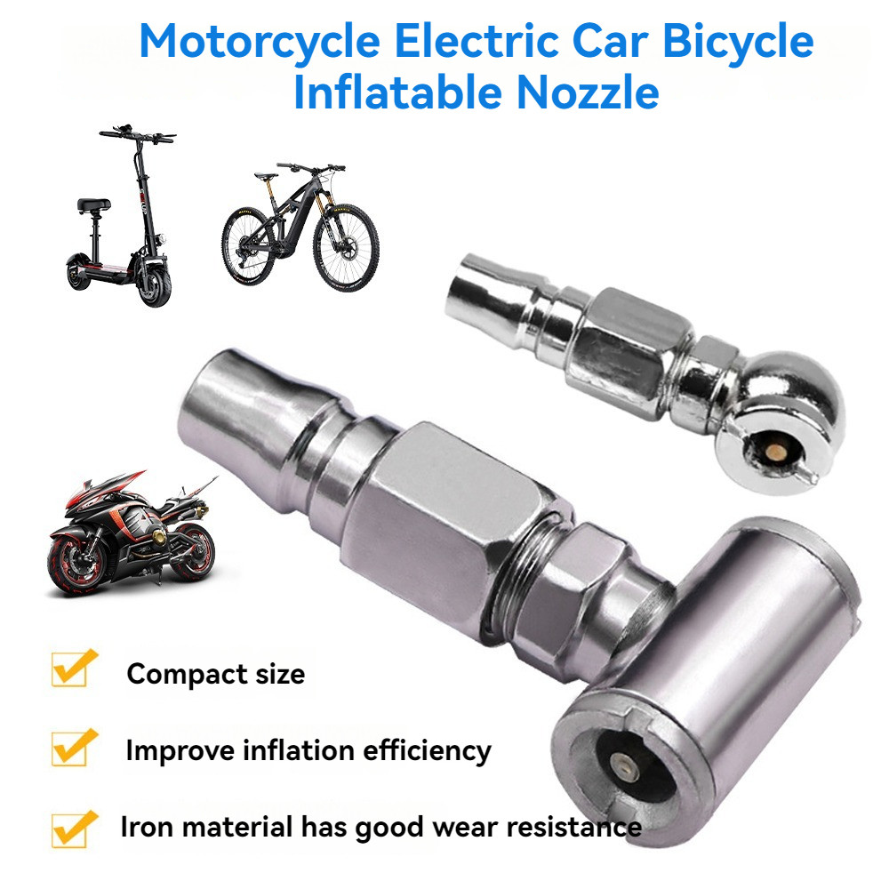 Locking Tire Chuck With Rubber Hose, 50cm Tire Inflator Pump Hose Adapter With Valve Adaptors For Car, Motorcycle, Bicycle, Ball