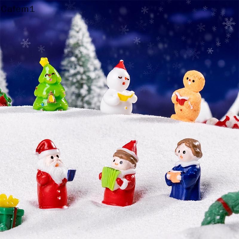 50 Pc Mini Christmas Figurine Set – Snowman, Santa & Gingerbread Man Rubber Figures For Tabletop Decor, Crafts, And Holiday Displays - View #5