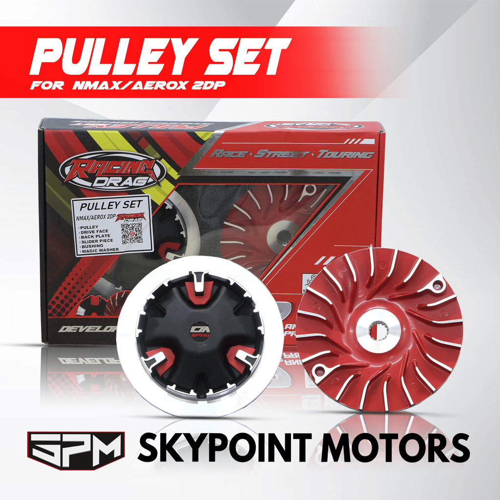 RACING DRAG PULLEY SET FOR NMAX V1/V2 / AEROX V1/V2 2DP KRYON-HIGH ...