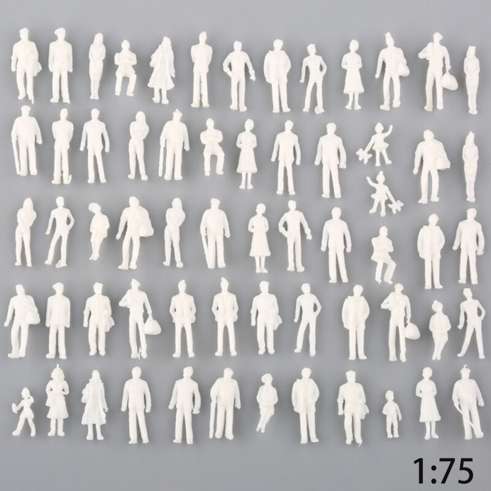 Realistic White Figures for Architectural Model Making 1 75 Scale Pack ...